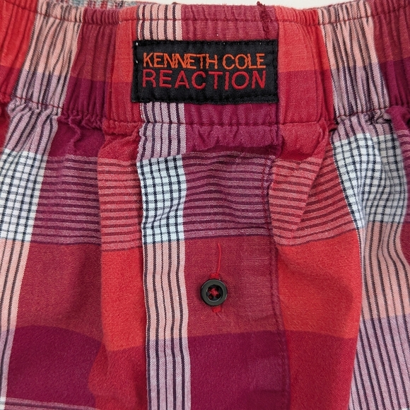 Kenneth Cole Reaction UNISEX (Size Large) Plaid Boxers Shorts / Pyjama Bottoms - Picture 3 of 12